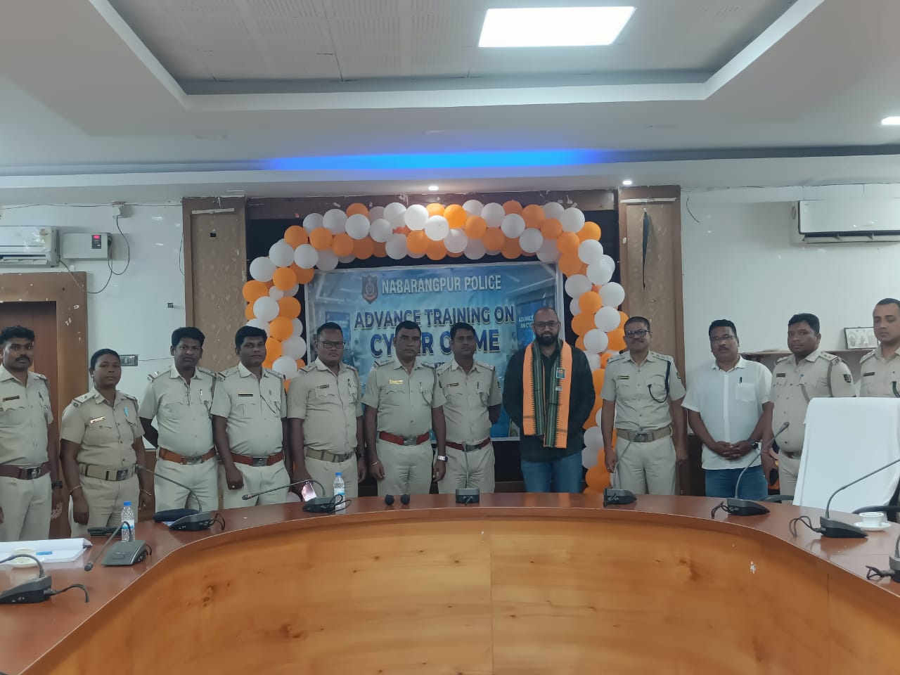 Cyber-crime training with Nabarangpur Police