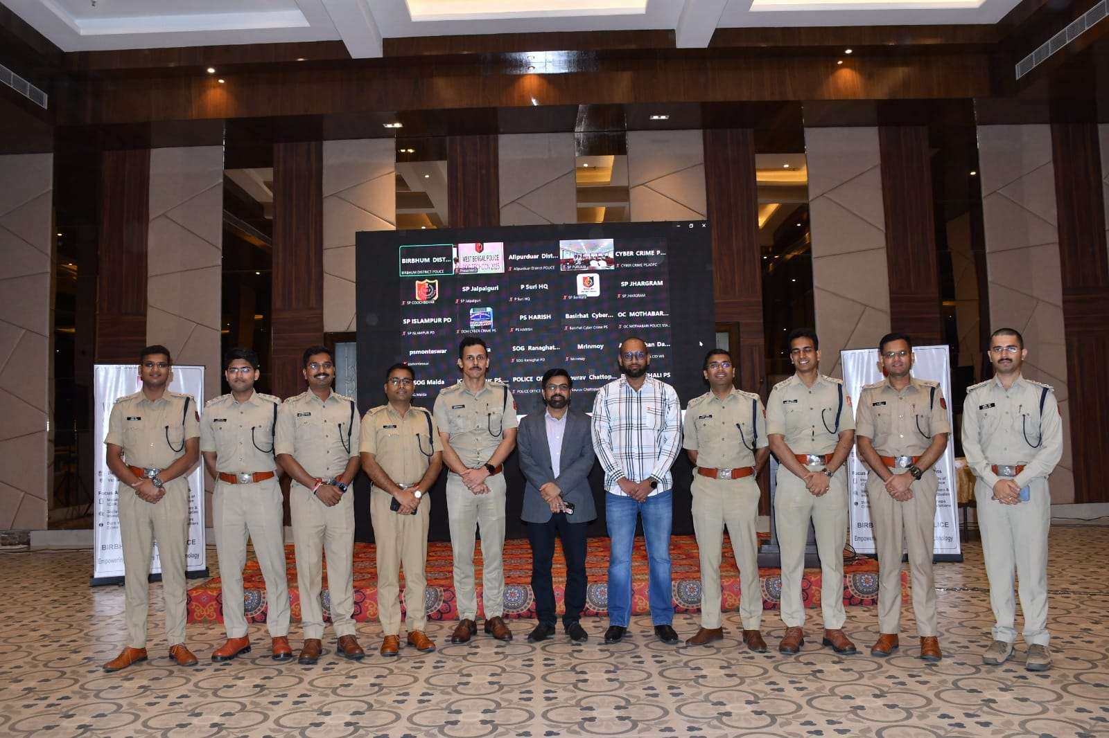 With West Bengal Police officers